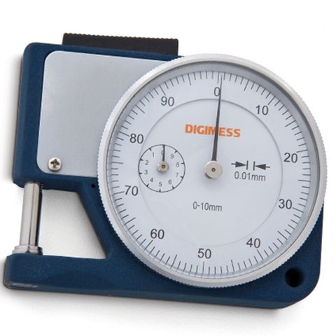 Medidor de Espessura de Bolso - Cap. 0-10/0,1mm - Ponta Aço 25mm- Ref. 130.120