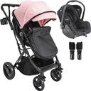 Ver imagem 1 de Carrinho de Bebe Kiddo Vox Ii Travel System Bebe Conforto Rosa