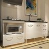 Balcão Armário Cozinha Gabinete de Pia 120 Cm Bruna e Balcão para Fogão Cooktop 4 Bocas e Forno - 5