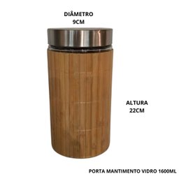 Porta Mantimento Vidro Tradition Jolitex Hermético Prático:1600ml - 2