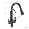 Torneira de Cozinha Extensível Monocomando com Saída de Água Filtrada (Versátile - Black) - 2