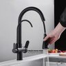 Torneira de Cozinha Extensível Monocomando com Saída de Água Filtrada (Versátile - Black) - 5