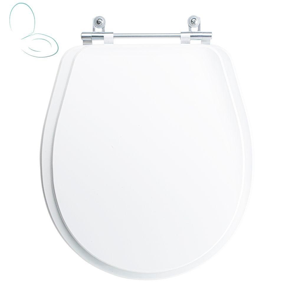 Assento Sanitário Tampa de Vaso Branco Resina Poliester Avalon para Bacia Ideal Standard - 1