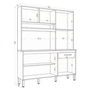 Ver imagem 4 de Cozinha 06 Portas e 01 Gaveta Siena - Cinamomo / Grafite