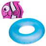Kit Bóia Redonda Neon Azul + Touca Natação Peixinho Rosa - 1