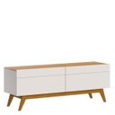 Ver imagem 1 de Rack Classic 2 Gavetas 1.4 Imcal 12233 Off White Nature Sala