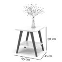 Ver imagem 3 de Mesa Lateral Davi Freijo com Pés em Madeira Preto