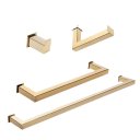 Ver imagem 1 de Kit de Acessórios para Banheiro com 4 Peças em Aço Inox Dourado Linha Larissa