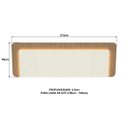Ver imagem 3 de Cabeceira Casal Queen 272cm com Led 3000k e Tomadas 100% Mdf Padrão Planejados Mabel
