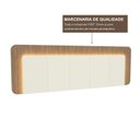 Ver imagem 7 de Cabeceira Casal Queen 272cm com Led 3000k e Tomadas 100% Mdf Padrão Planejados Mabel