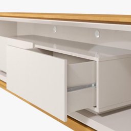 Rack Ópera Imcal 180cm 12833 Off White Nature Sala Tv - 6