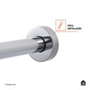 Ver imagem 5 de Ducha Chuveiro Autolimpante Redondo de Parede Longo Mauá Pingoo.casa Cor:prata