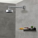 Ver imagem 7 de Ducha Chuveiro Autolimpante Redondo de Parede Longo Mauá Pingoo.casa Cor:prata