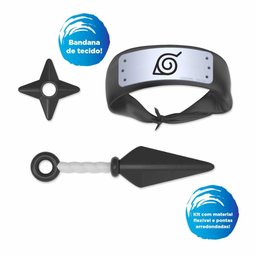 Conjunto e Fantasia - Naruto Shippuden - Kit Ninja - Elka - 2