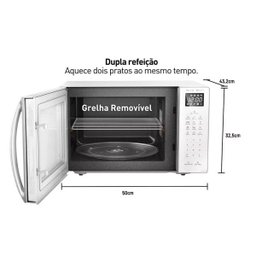 Micro-ondas de Mesa Panasonic 34L de Capacidade Branco - Nn-St65Lwruk - 220V - 5