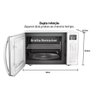 Micro-ondas de Mesa Panasonic 34L de Capacidade Branco - Nn-St65Lwruk - 220V - 5