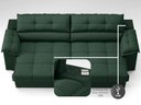 Ver imagem 6 de Sofá com Carregador Usb e Molas no Assento Retrátil Reclinável Mimo 2,00m Velosuede Verde - Netsofas