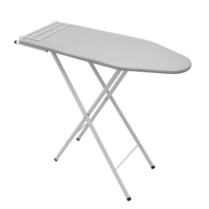 Tábua de Passar Roupa Elegance Branca Dobrável 3 Alturas com Tecido Térmico e Porta-ferro Itagold