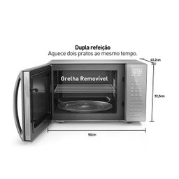 Micro-ondas de Mesa Panasonic 34L de Capacidade Inox - Nn-St67Lsruk - 220V - 5