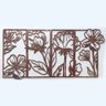 Kit com 4 Quadros em MDF Vazado Modelo Florescendo com Rosas Desabrochando - 1,30 x 0,67 METROS Up A - 1