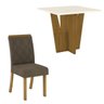 Conjunto Mesa de Jantar Henn Vértice com 4 Cadeiras Vita 90x90cm - 2