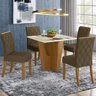 Conjunto Mesa de Jantar Henn Vértice com 4 Cadeiras Vita 90x90cm - 1