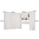 Ver imagem 4 de Guarda-Roupa Casal Modulado Positano 9 Portas 2 Gavetas com Pés Branco - Pnr Móveis