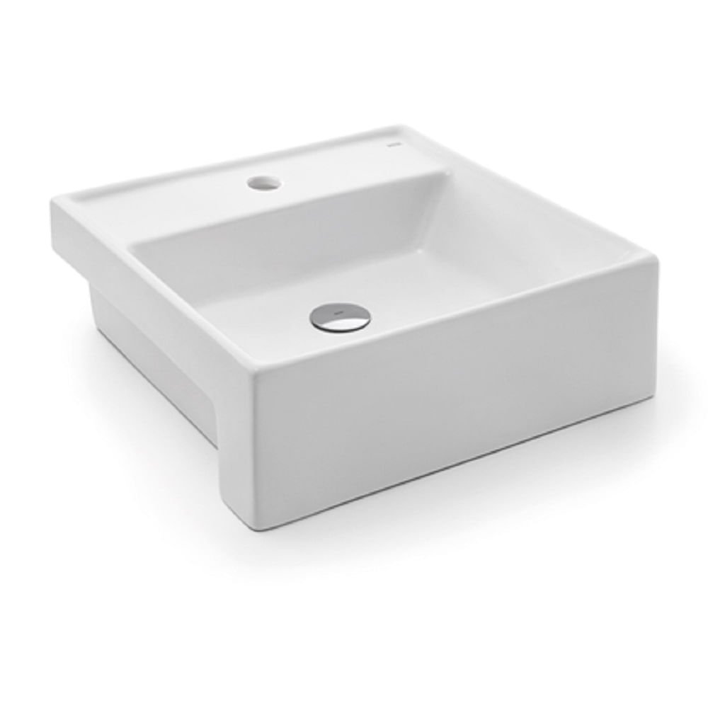 Cuba Semi Encaixe Quadrada 41x41 Docol Luxo Branco 00970126 - 1