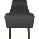 Ver imagem 5 de Kit Cabeceira Cama Box Casal 140cm Madrid com Puff Recamier Santorini Linho Chumbo