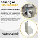 Ver imagem 3 de Tanque Embutir Armário Lavanderia Nicho Gabinete Multiuso Puxador Alça