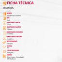 Ver mais imagens de Guarda-roupa Casal 6 Portas 2 Gavetas Morella Imbuia e Off-white