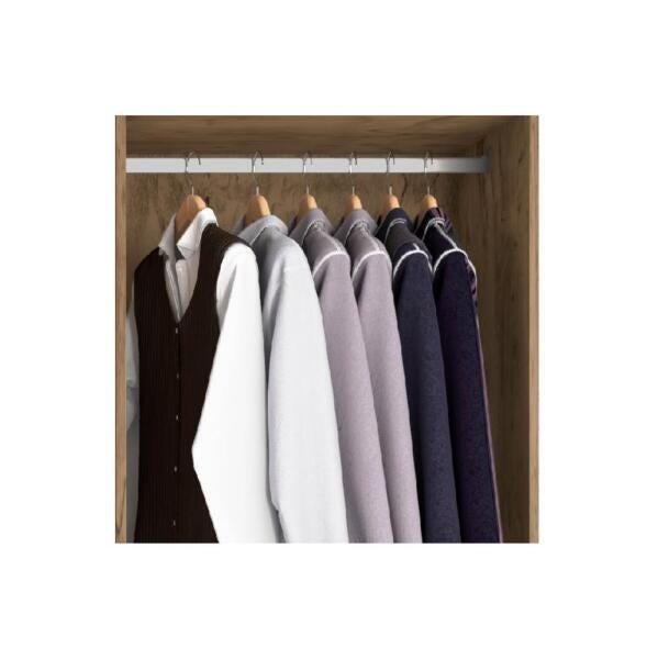 Guarda-roupa Casal 6 Portas 6 Gavetas Lieto Demolição com Baunilha - 6