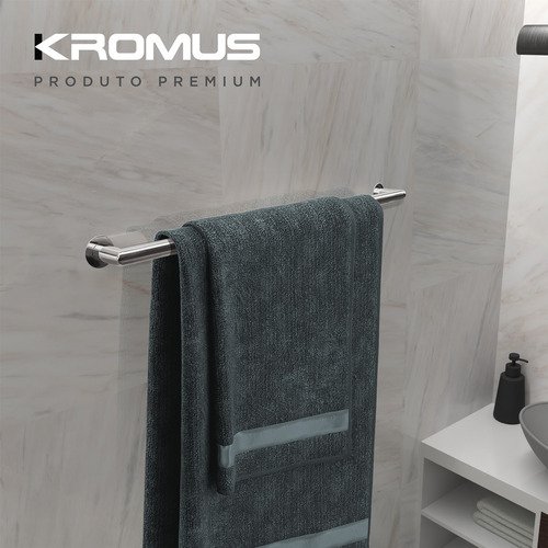 Toalheiro 60 Cm Inox - Kromus ME0205 - 4
