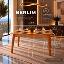 Ver imagem 4 de Mesa de Jantar Madeira Maciça 4 Lugares Berlim 135cm Tampo Laminado
