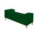 Ver imagem 2 de Divã Recamier Sofá Baú Félix 1,95M Suede Verde - AM Decor