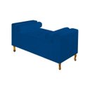 Ver imagem 1 de Divã Recamier Sofá Baú Félix 0,90M Suede Azul Marinho - AM Decoror