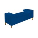 Ver imagem 1 de Divã Recamier Sofá Baú Félix 1,95M Suede Azul Marinho - AM Decor