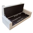 Ver imagem 3 de Recamier Divã Félix Baú 1,00M Estofado Luiz XV Sofá 2 Lugares Suede Roxo para Sala de Estar