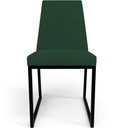 Ver imagem 7 de Kit 08 Cadeiras Para Sala Jantar Base Aço Industrial Preto Dafne L02 Suede Verde Musgo - Lyam