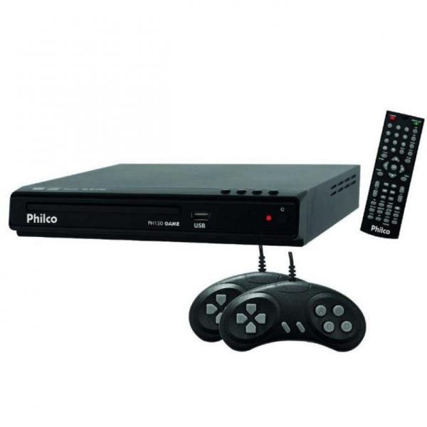 Dvd Player Ph 150 USB 2.0 Função Game Philco Preto - 1
