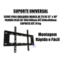 Ver imagem 2 de Suporte para TV LCD LED Oled Qled 32 a 80 pol Fixo Samsung Lg Universal de Parede Slim 80 Polegadas
