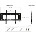 Ver imagem 5 de Suporte para TV LCD LED Oled Qled 32 a 80 pol Fixo Samsung Lg Universal de Parede Slim 80 Polegadas