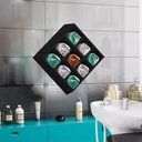 Ver imagem 3 de Porta Toalhas 9 Lugares em Mdf Preto [f031]