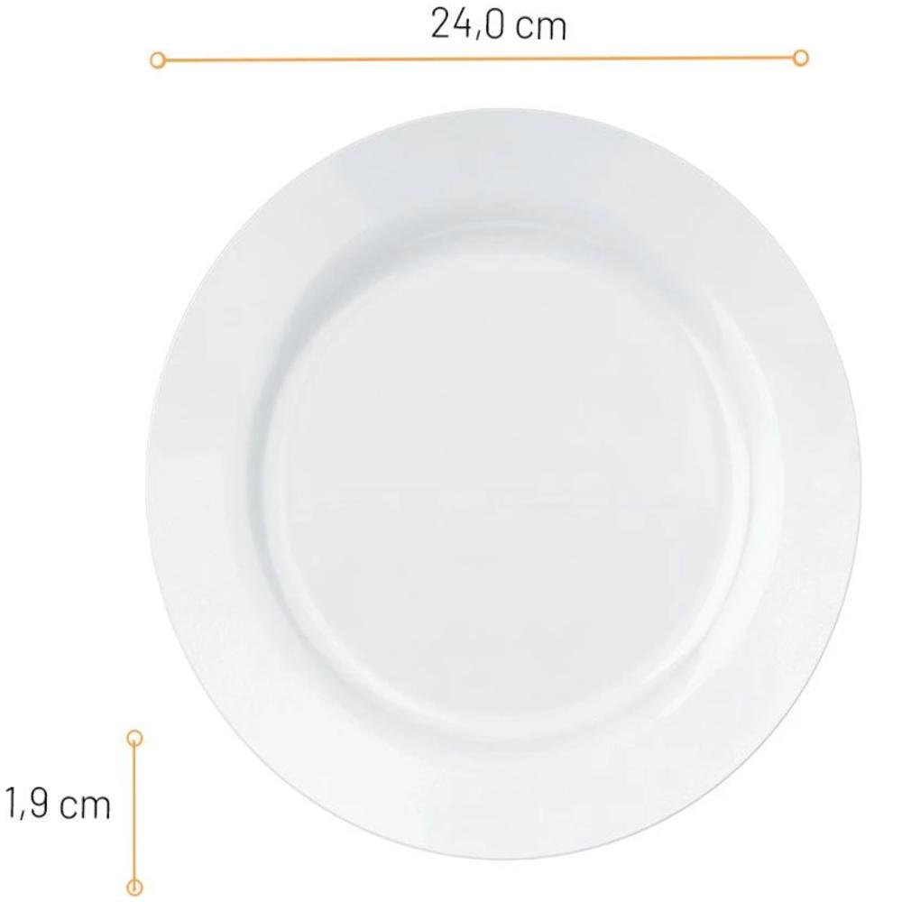 Prato Raso Opaline Duralex Menu 24cm - 24 Unidades - 5