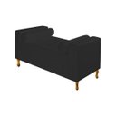 Ver imagem 1 de Divã Recamier Sofá Baú Félix 0,90M Suede Preto - AM Decor