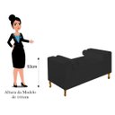 Ver imagem 3 de Divã Recamier Sofá Baú Félix 0,90M Suede Preto - AM Decor