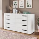 Ver imagem 1 de Cômoda Lisboa 8 Gavetas Branco - Politorno