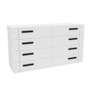 Ver imagem 2 de Cômoda Lisboa 8 Gavetas Branco - Politorno