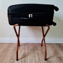 Ver imagem 3 de Suporte Organizador de Mala Aluminio Amadeirado Preto Zaka