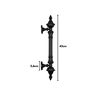 Puxador Colonial Jd 43cm Preto Fosco - 4